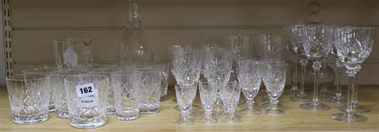 A part suite of Whitefriars and other drinking glassware tallest 23cm